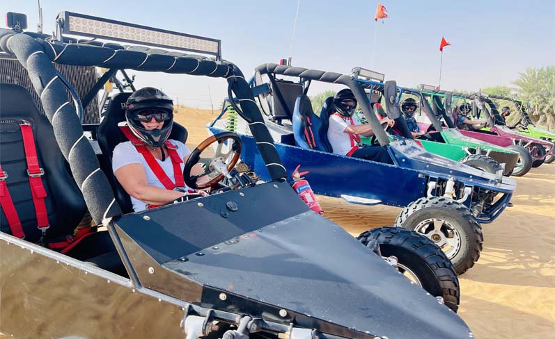 dubai buggy ride in red dunes