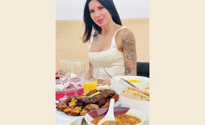 best dubai desert lunch