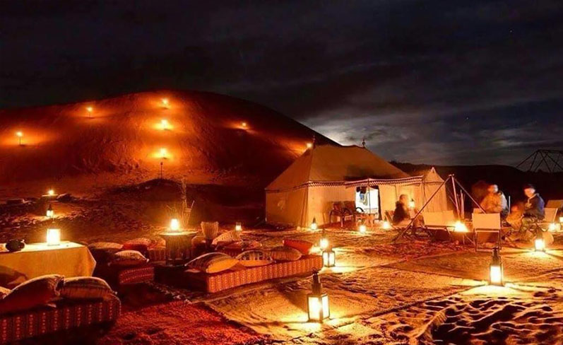 overnight desert camping dubai