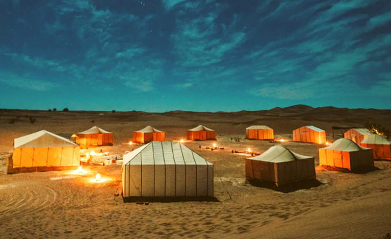 overnight desert camping