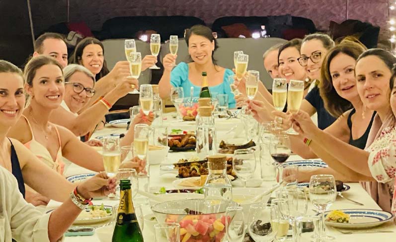 private dinner in desert