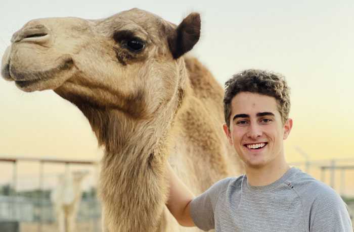  desert camel trekking in dubai