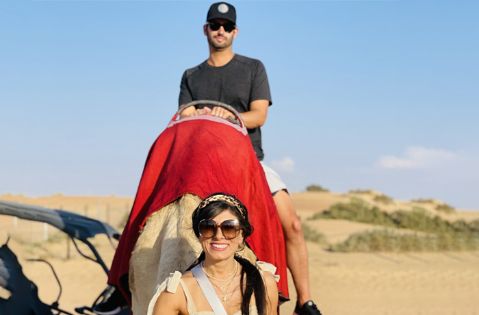  desert camel trekking in dubai