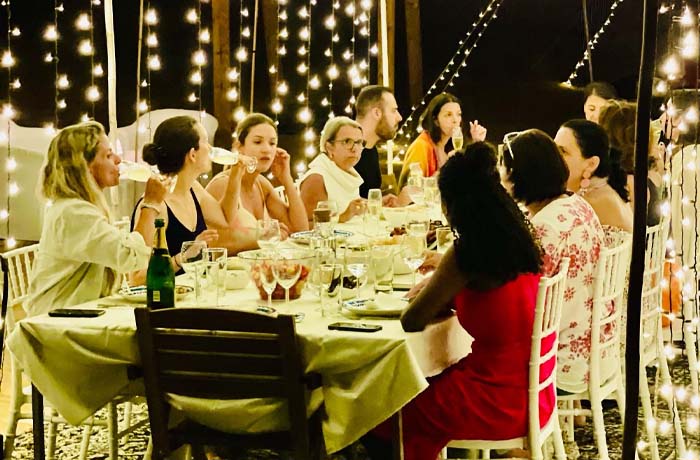 private dinner in desert dubai