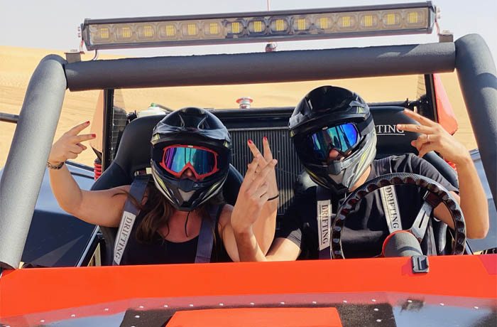 dubai buggy ride in red dunes